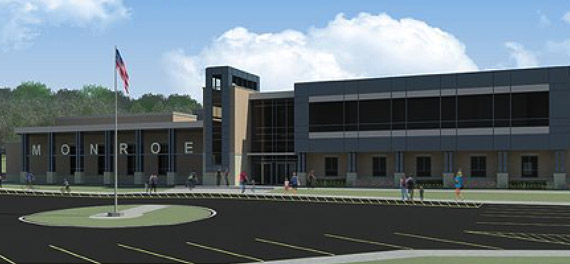 Construction Continues On The New James Monroe Elementary School